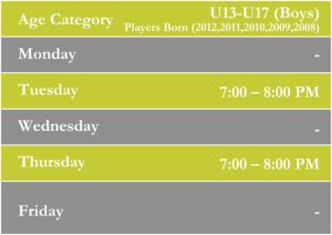 basketball timetable