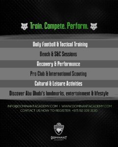 pro performance football camp abu dhabi uae