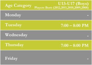 basketball timetable