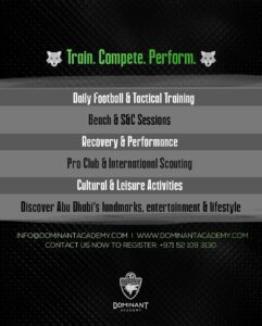 pro performance football camp abu dhabi uae