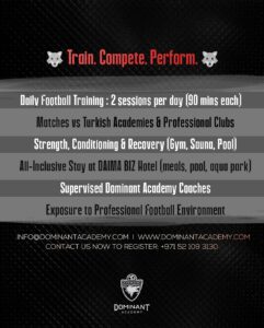 turkey antalya football pro performance camp 2026