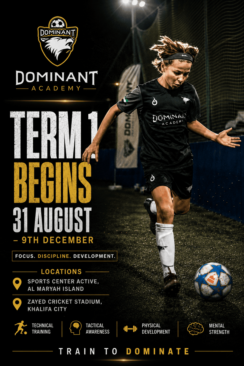 Dominant Football and Basketball Academy Abu Dhabi training session